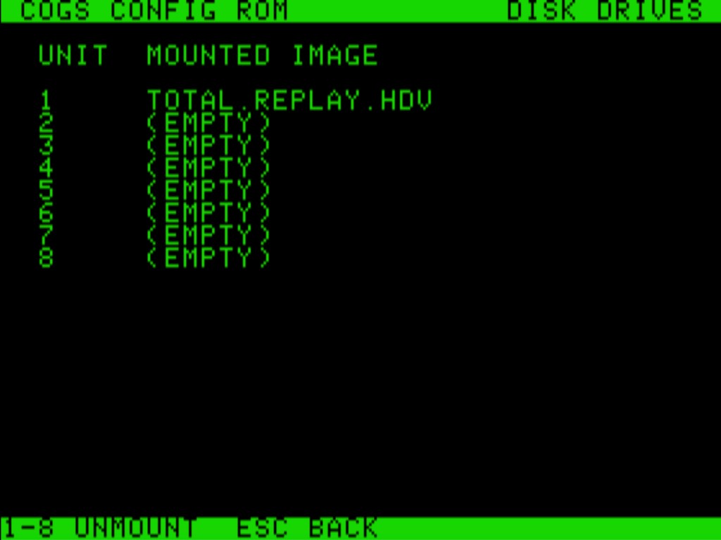 Disk drives on the //e: Total Replay mounted as unit 1, straight from the network