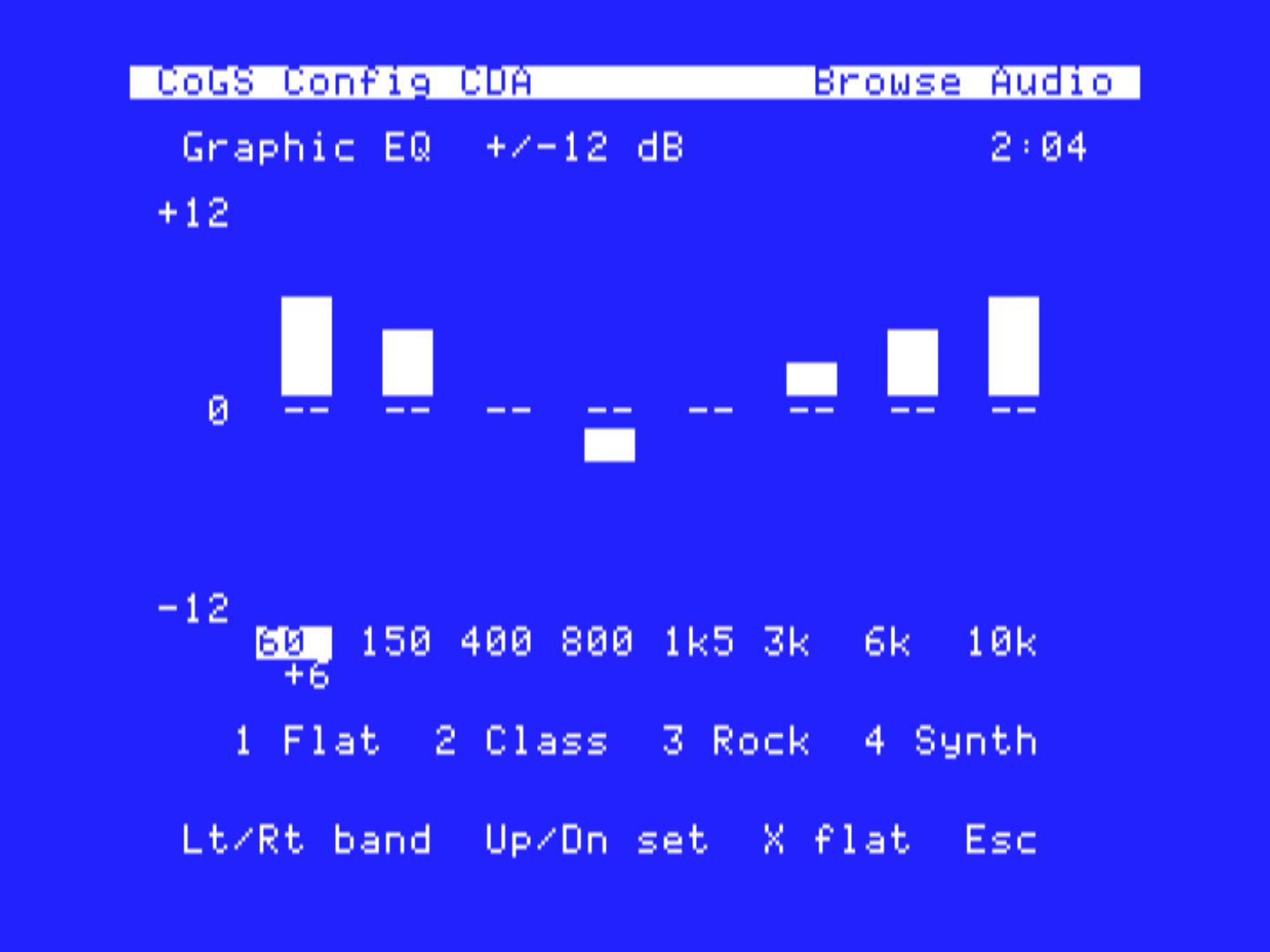 The graphic equalizer